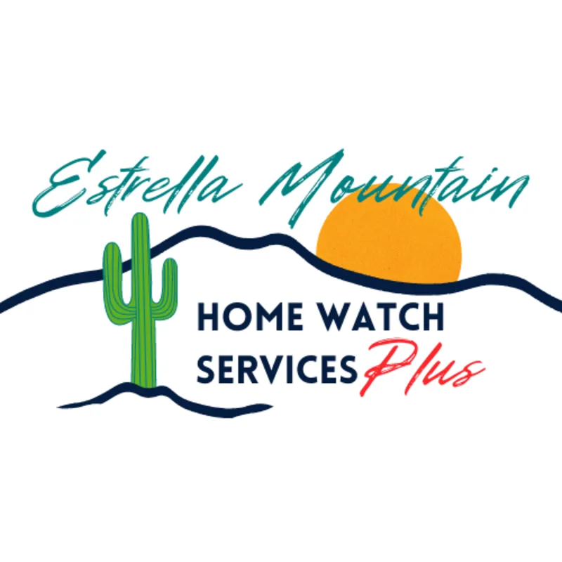 Estrella Mountain Home Watch Services Plus logo designed by Home Watch Marketing